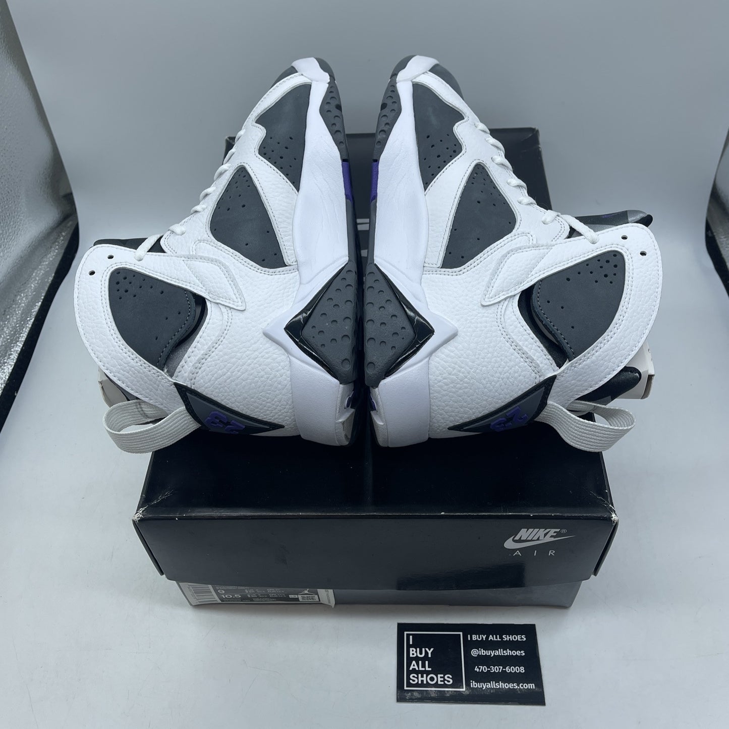 Size 9 - Air Jordan 7 Retro 2021 Flint Grey White Suede Leather (CU9307-100)
