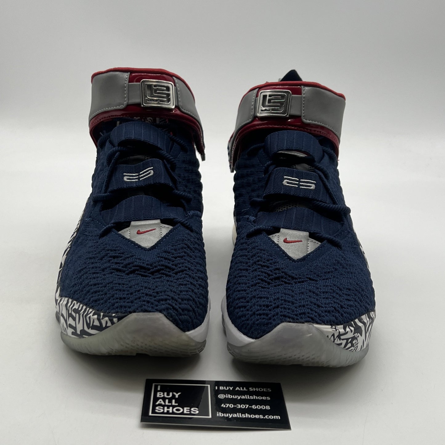 Size 11.5 - Nike LeBron 17 LeBron 4 Cold Blue Graffiti (CT6047-400)