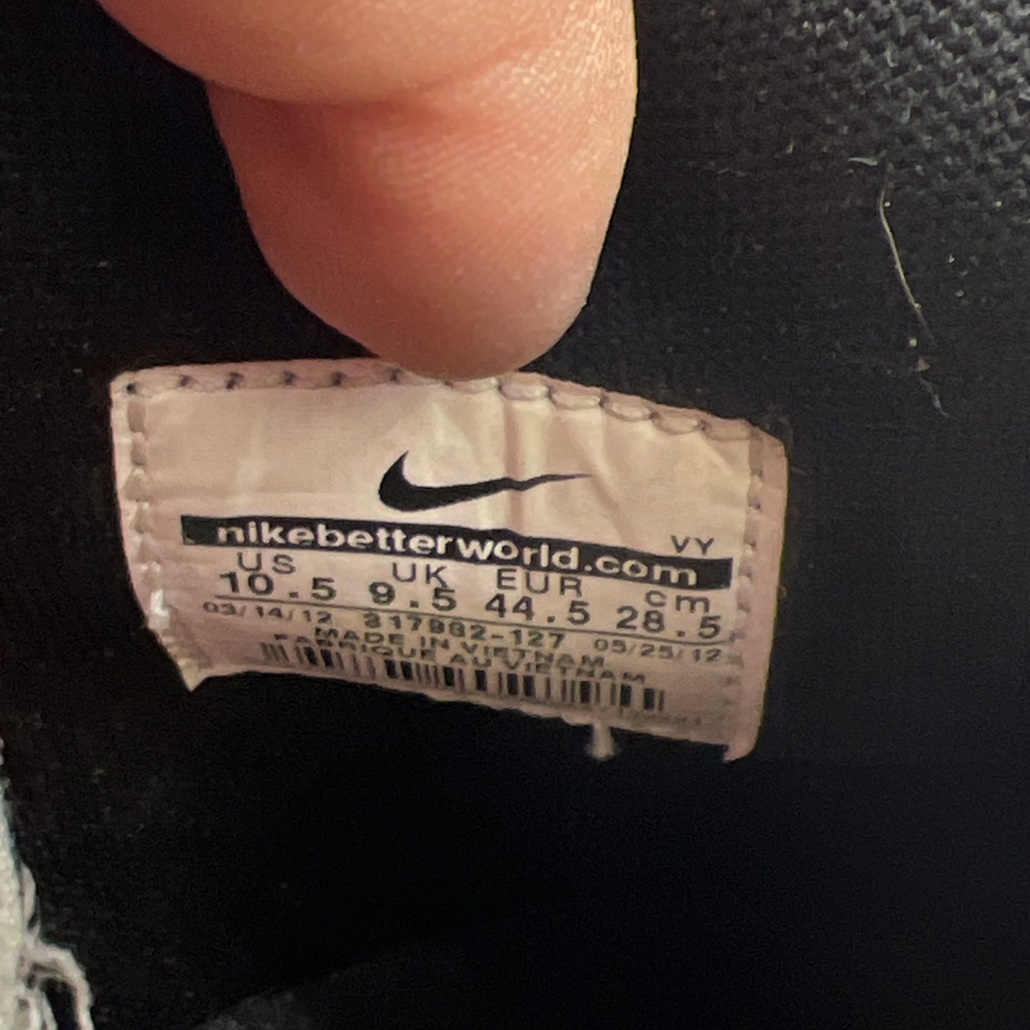 Size 10.5 - Nike Dunk High White - (317982-127)