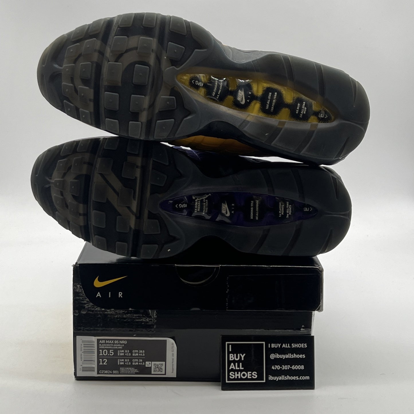 Size 10.5 - Nike LeBron James x Air Max 95 NRG Home Team (CZ3624-001)