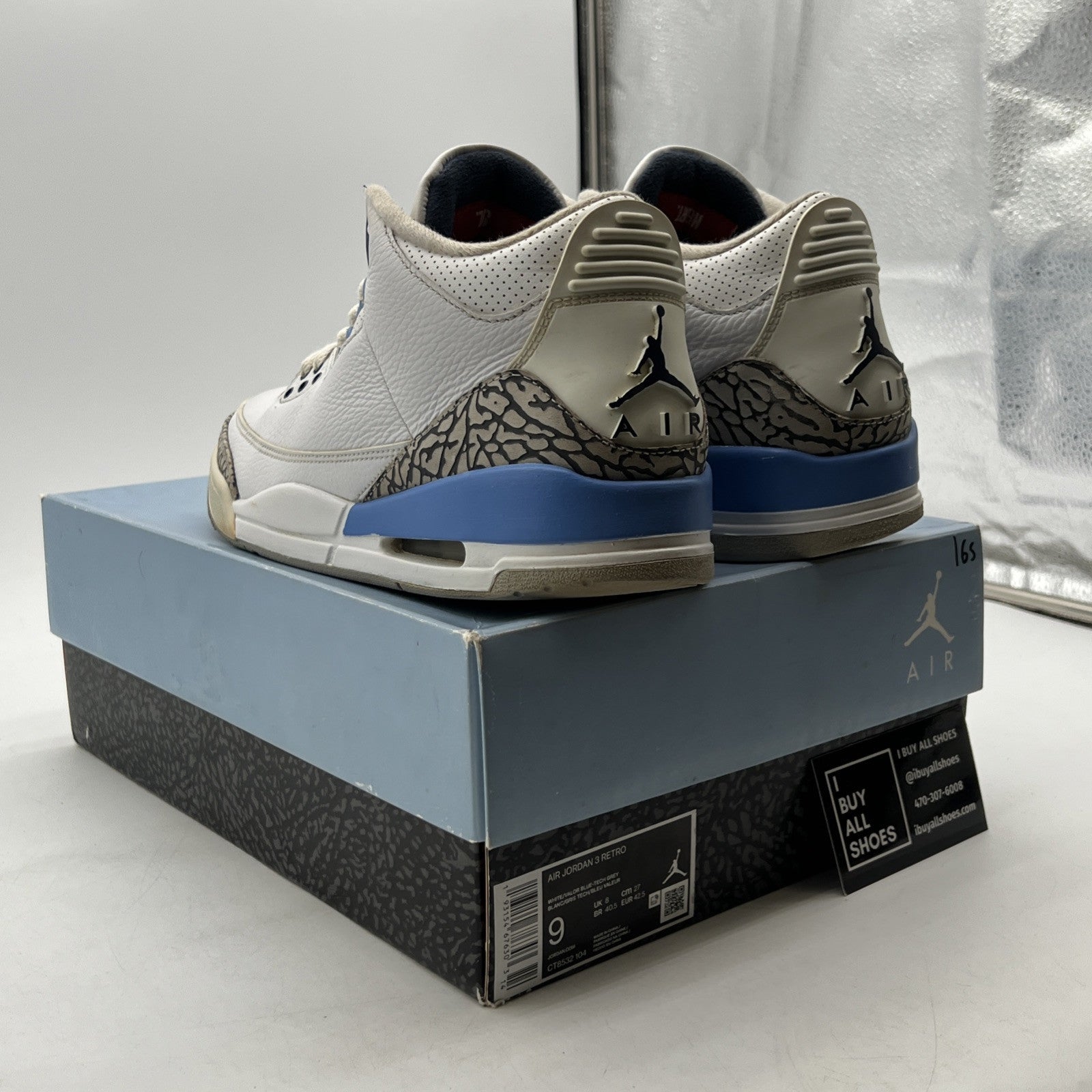 Size 9 - Air Jordan 3 Retro Mid UNC (CT8532-104)