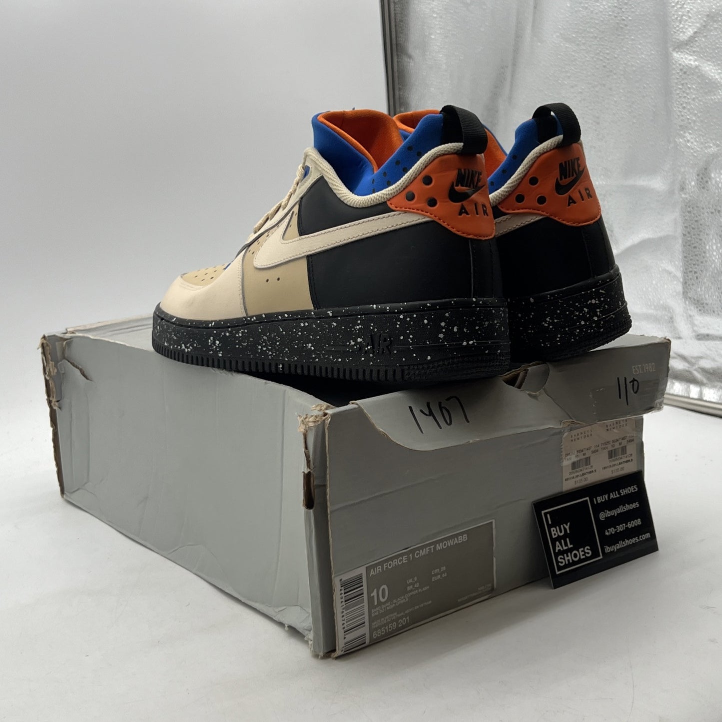 Size 10 - Nike Air Force 1 CMFT Mowabb Brown (658159-201)