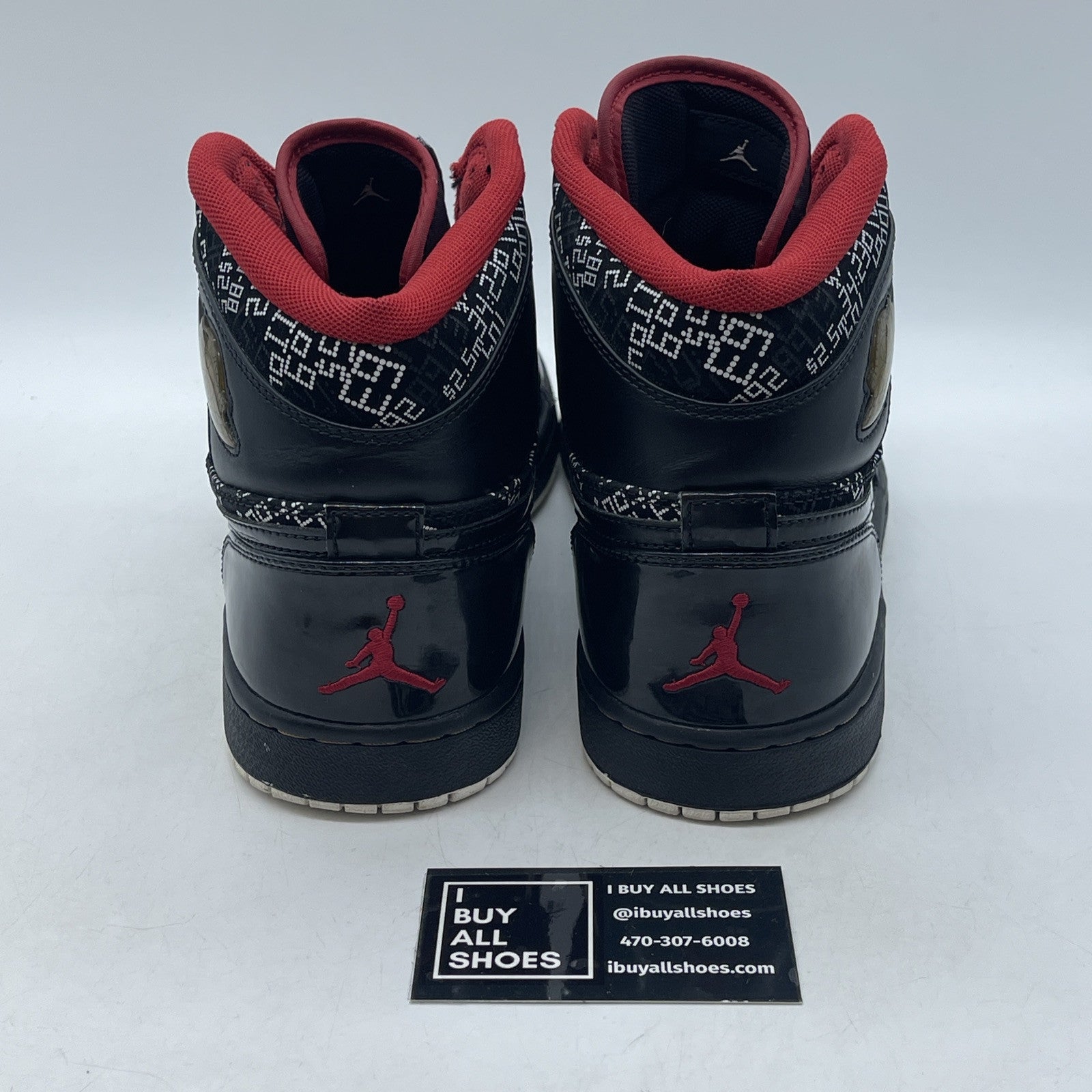 Size 10.5 - Air Jordan 1 Hof High Hall Of Fame Black White Red (371498-012)