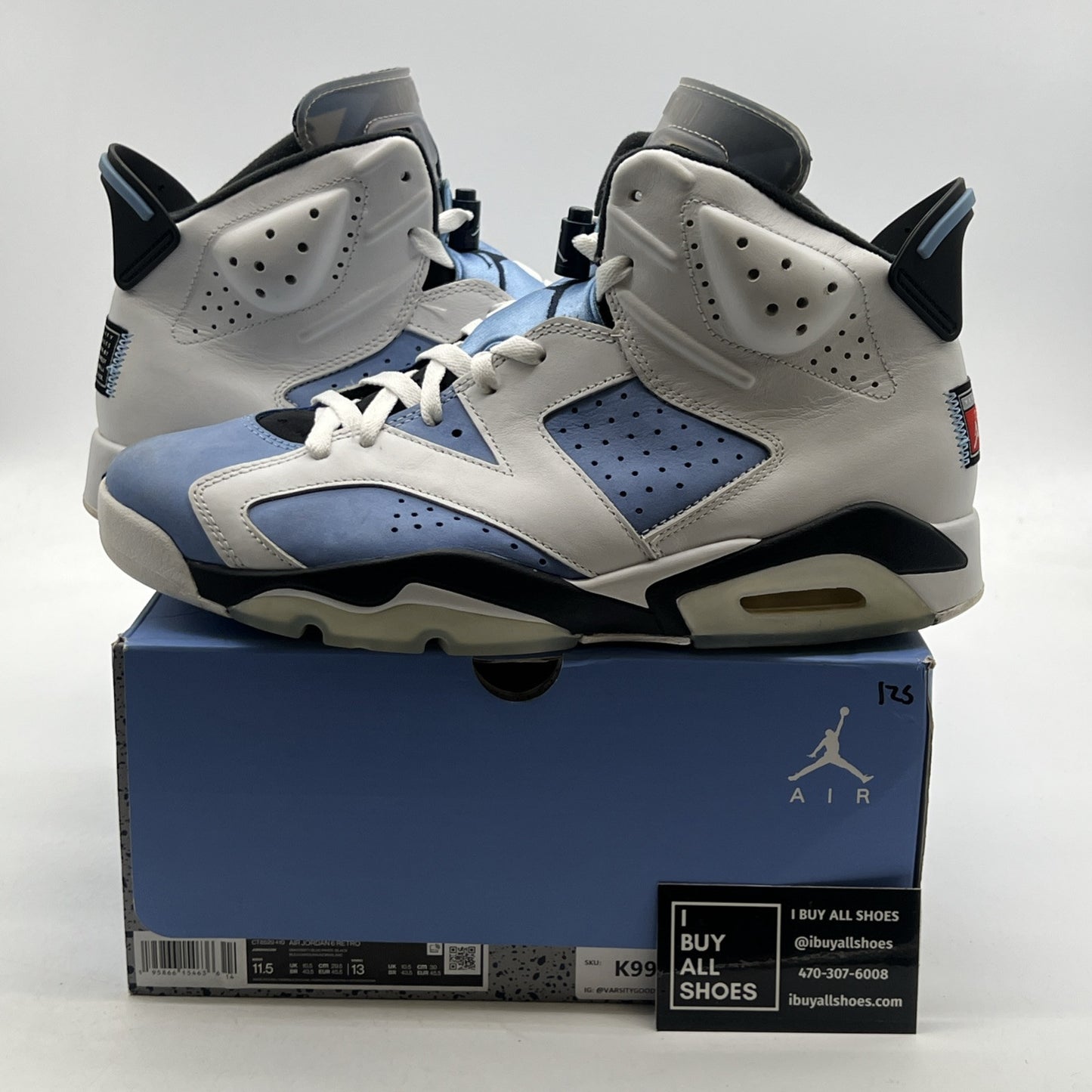 Size 11.5 - Air Jordan 6 Retro Mid UNC Home (CT8529-410)