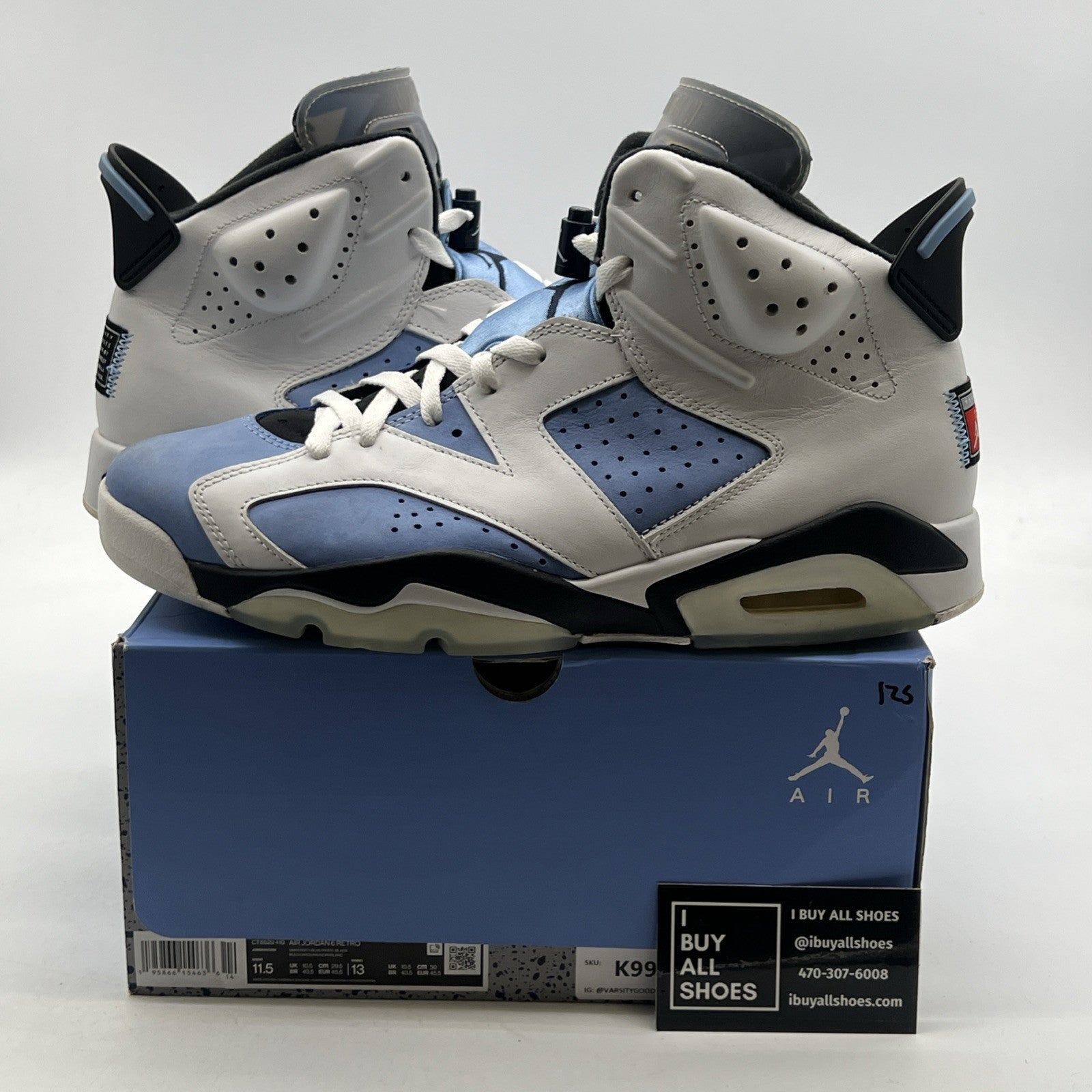 Size 11.5 - Air Jordan 6 Retro Mid UNC Home (CT8529-410)