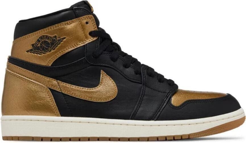 Size 10 - Air Jordan 1 Retro OG High Black Gold (DZ5485-701)