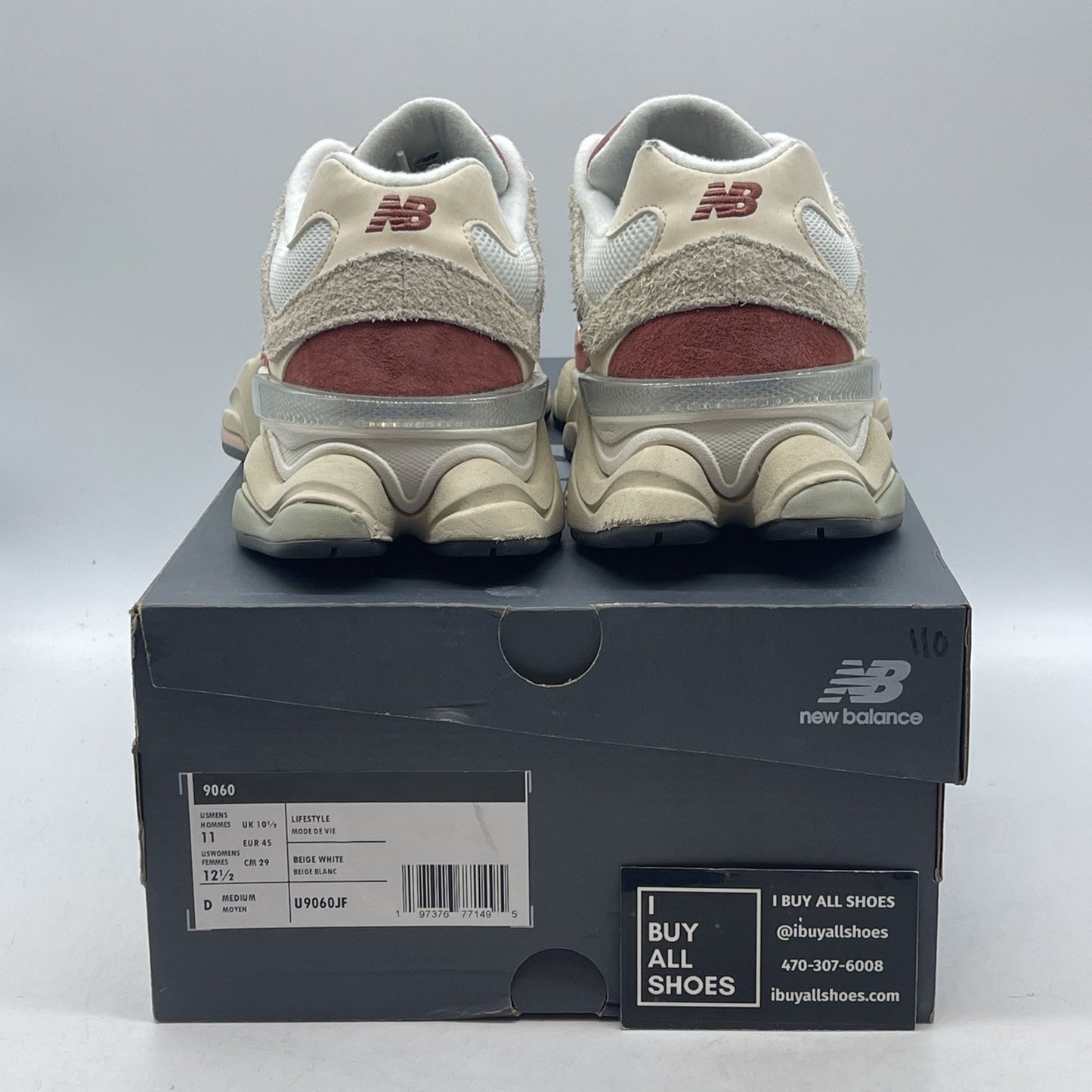 Size 11 - New Balance 9060 Festival Pack Brown White Suede (U9060JF)