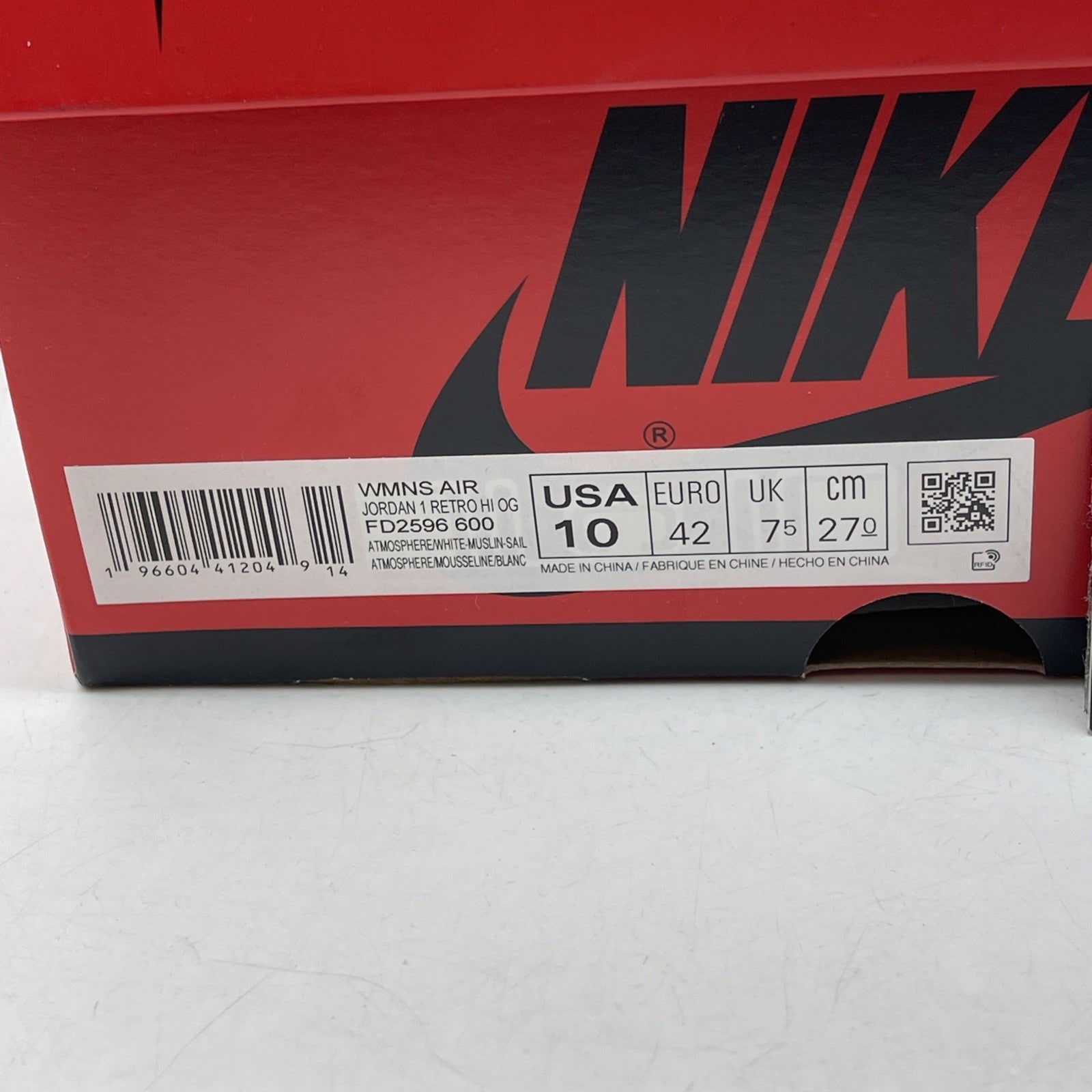 Size 10W - Air Jordan 1 Retro OG High Washed Pink White Suede (FD2596-600)