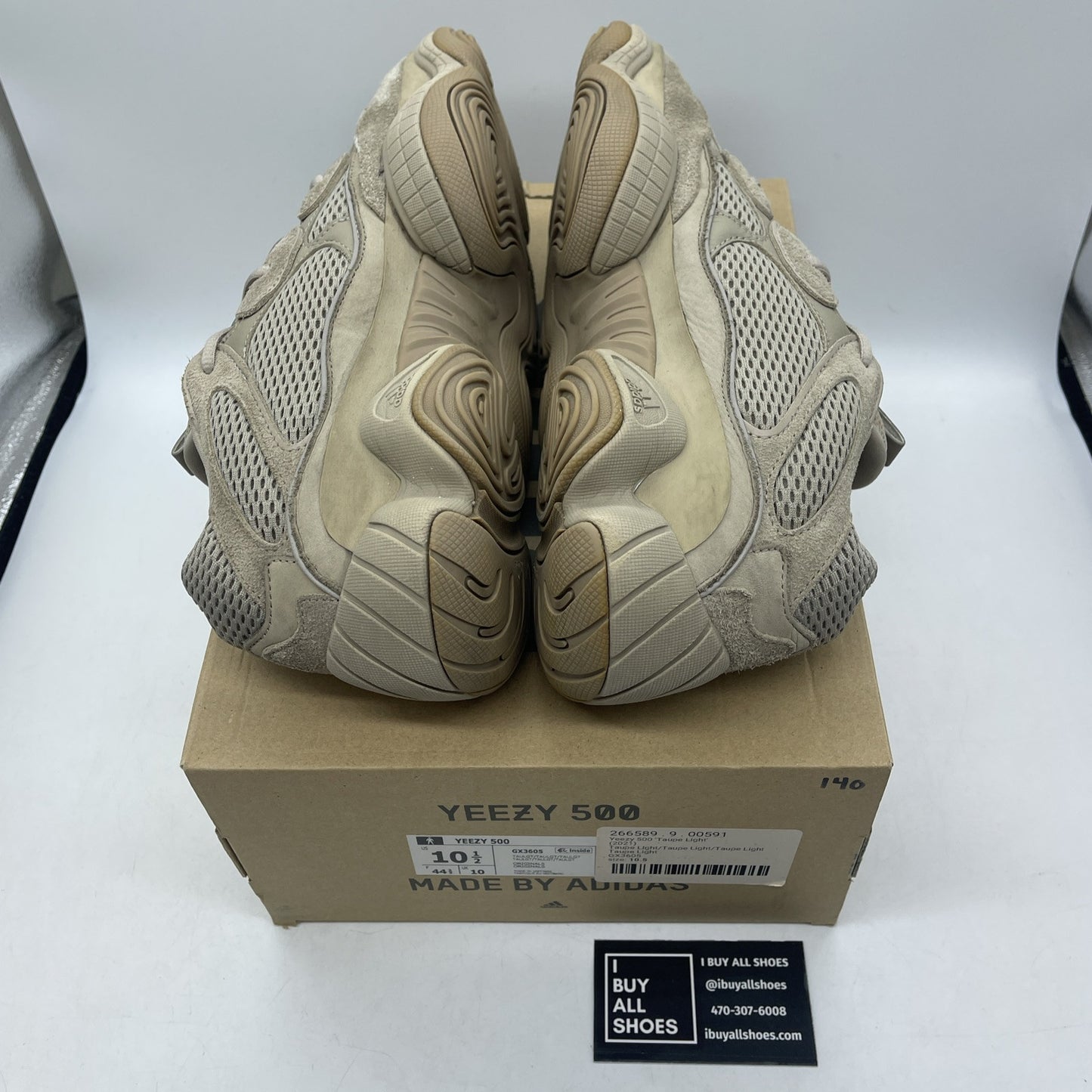 Size 10.5 - adidas Yeezy 500 Taupe Light Brown Suede Leather (GX3605)