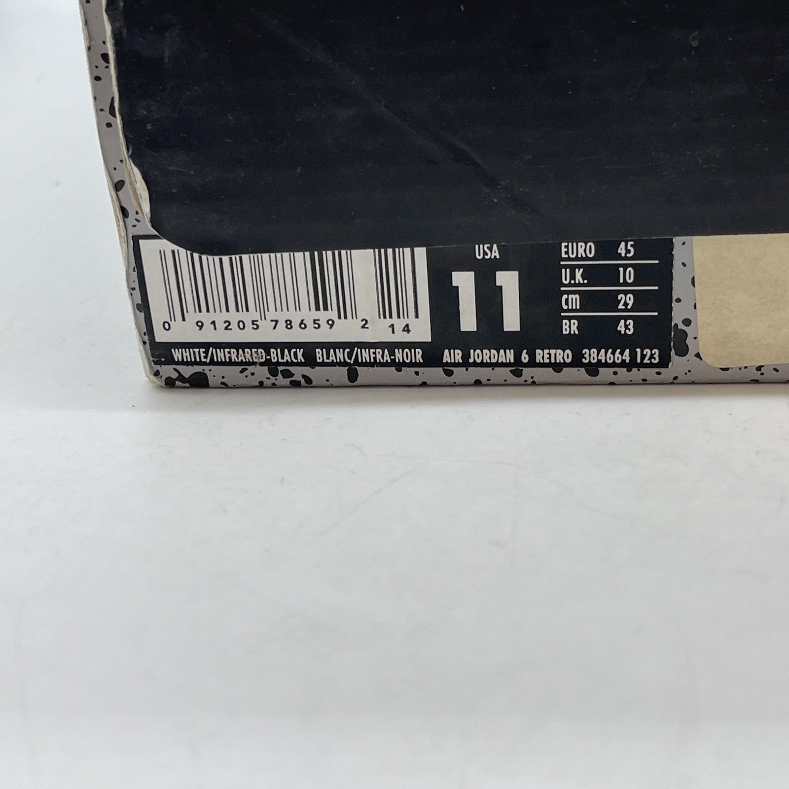 Size 11 - Air Jordan 6 Retro 2014 White Infrared Pink Leather (384664-123)