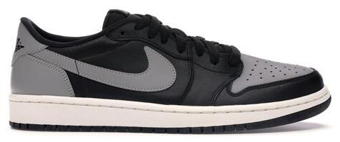 Size 9.5 - Air Jordan 1 Retro OG 2015 Low Shadow Grey Black Leather (705329-003)