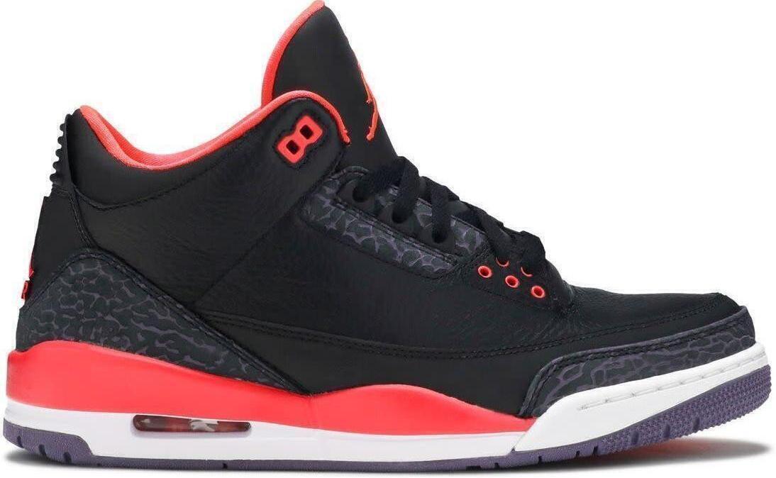 Size 9 - Air Jordan 3 Retro Crimson (136064-005)