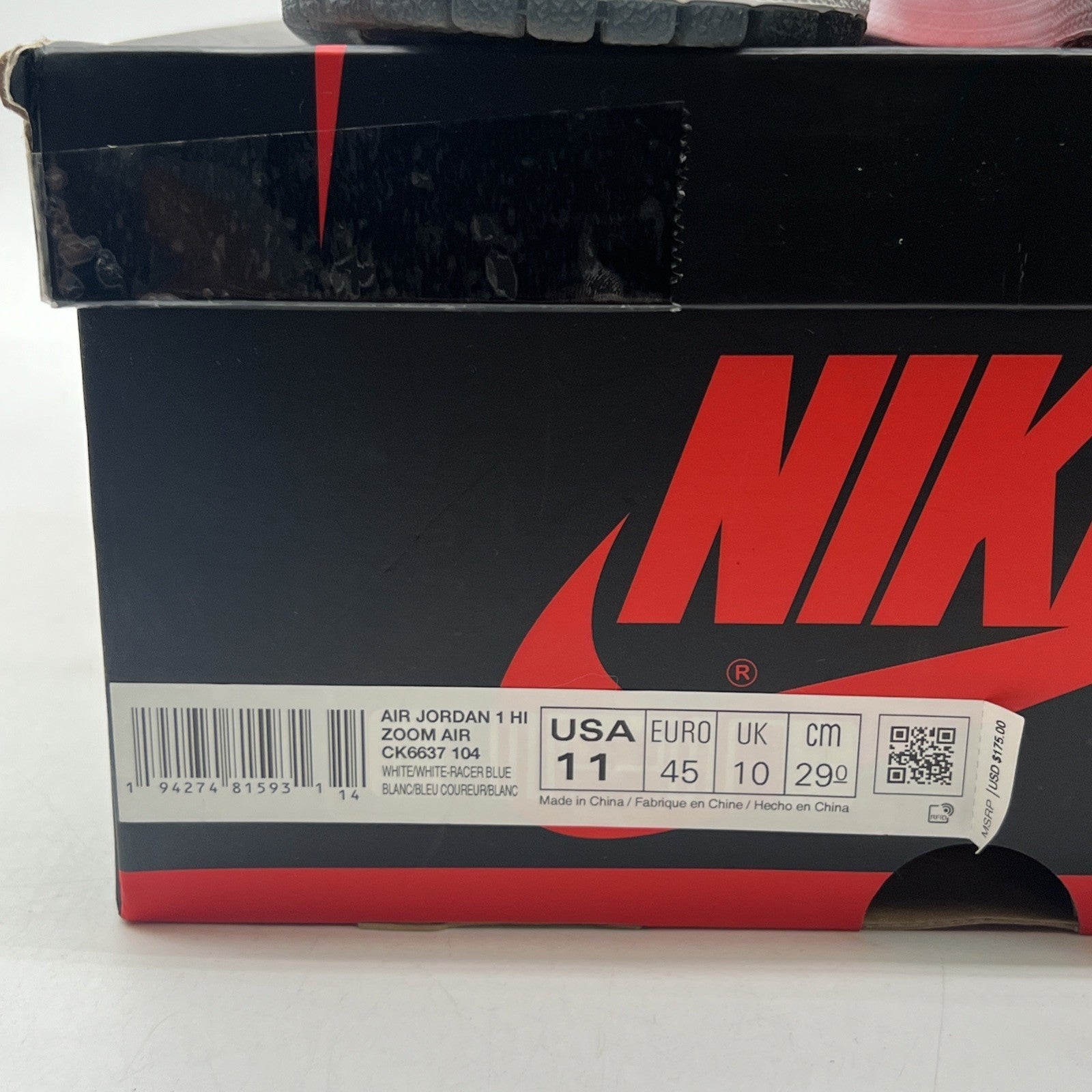 Size 11 - Air Jordan 1 Zoom High Racer Blue (CK6637-104)