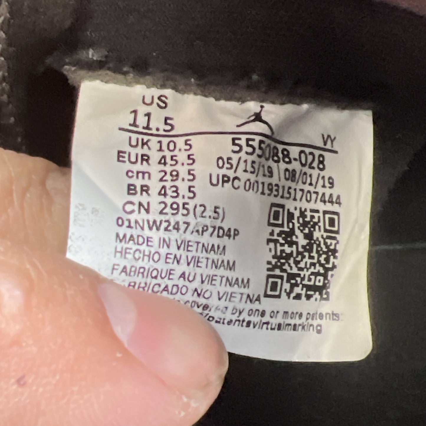 Size 11.5 - Air Jordan 1 Retro OG High Shattered Backboard 3.0 (555088-028)