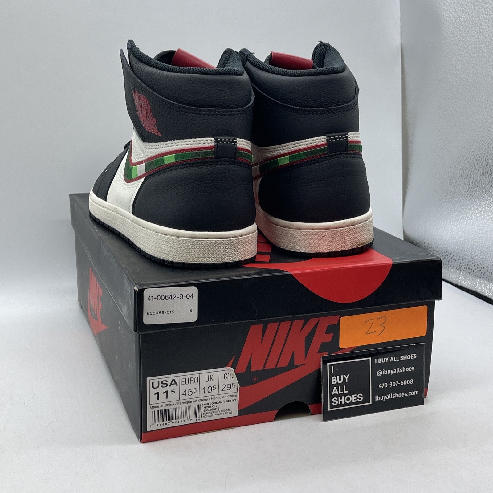 Size 11.5 - Air Jordan 1 Retro OG High A Star Is Born Black White (555088-015)