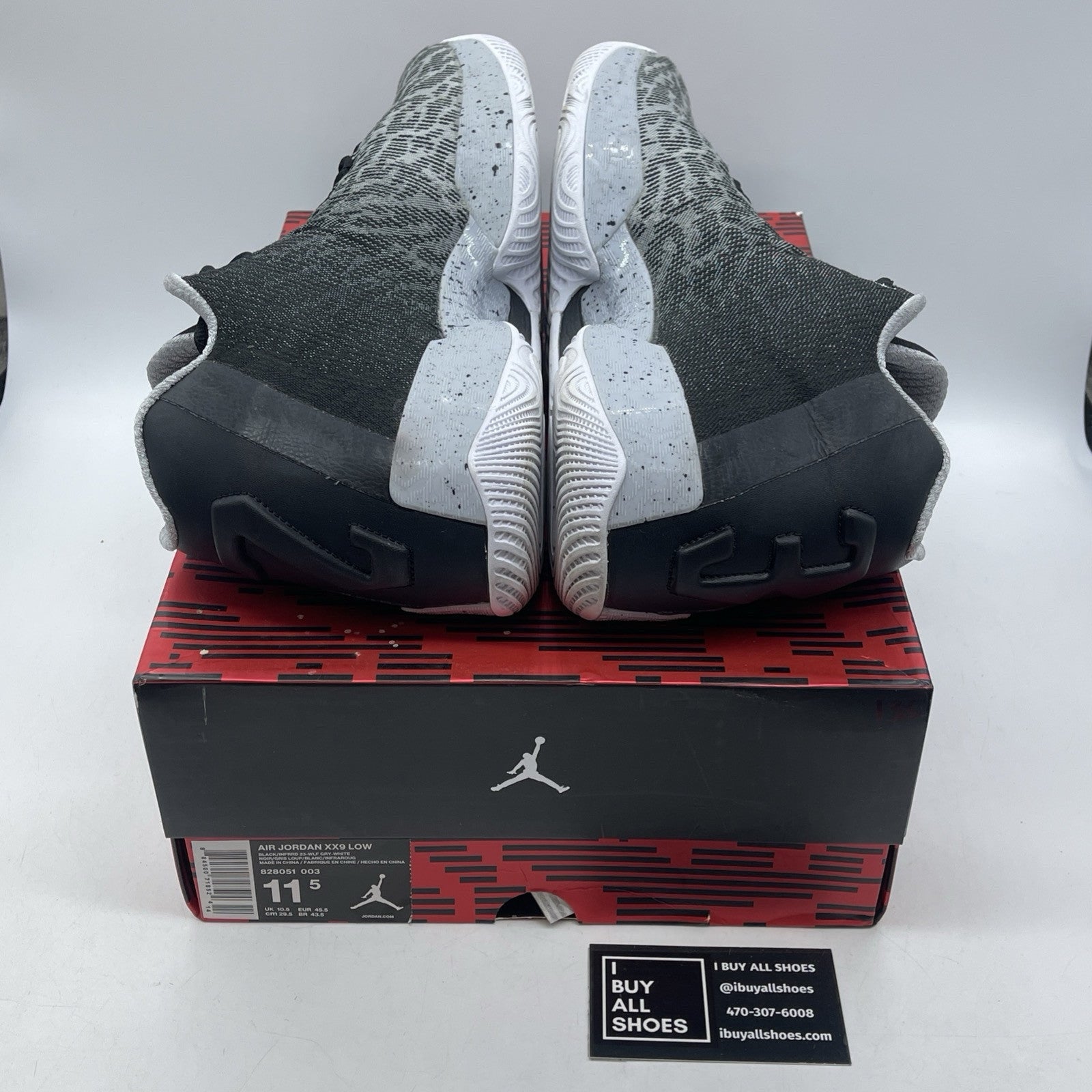 Size 11.5 - Air Jordan 29 Low Infrared Grey Black Suede Leather (828051-003)