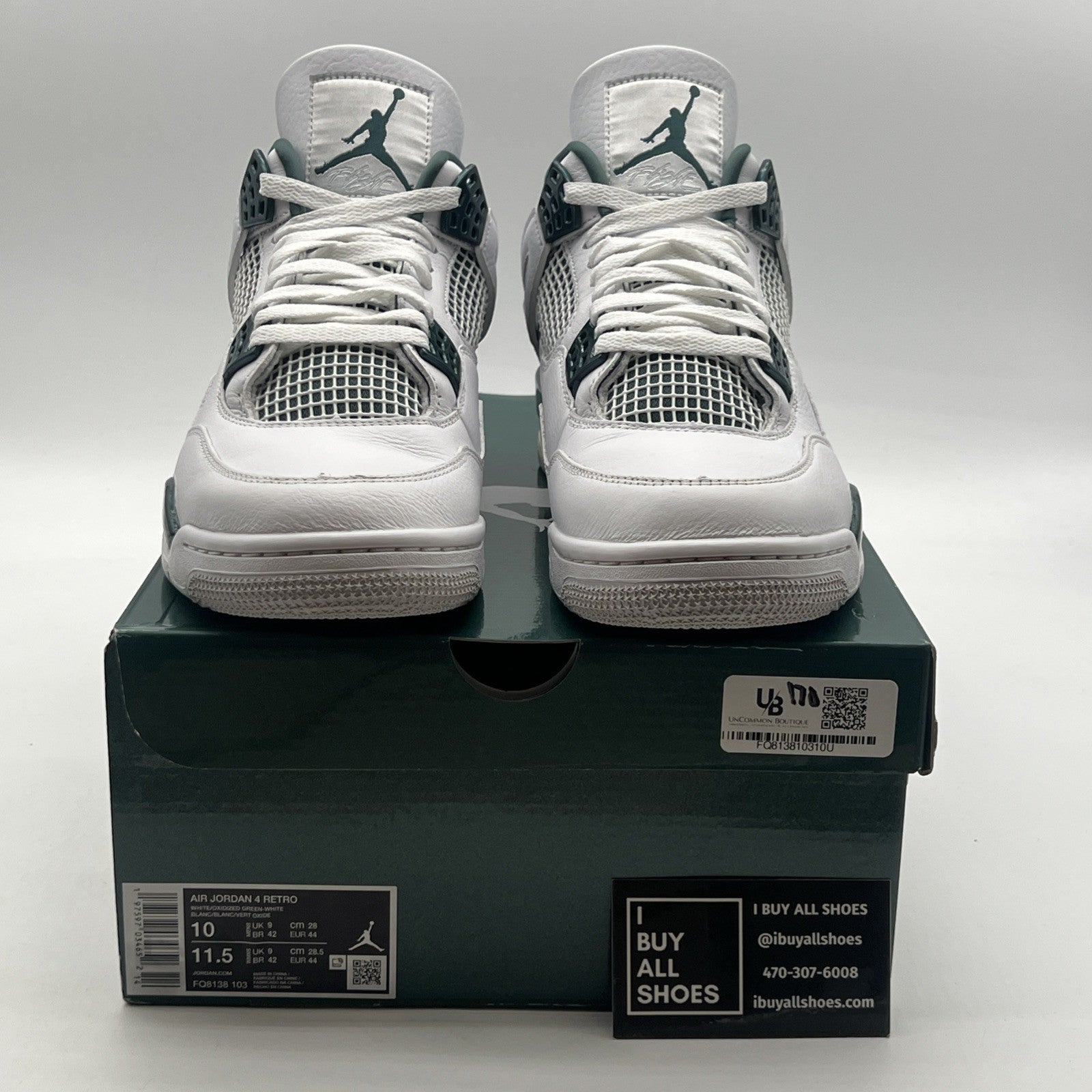 Size 10 - Air Jordan 4 Retro Oxidized Green (FQ8138-103)