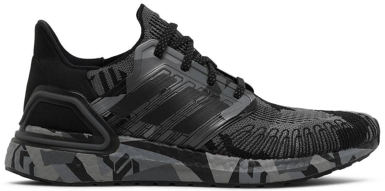 Size 10.5 - adidas UltraBoost 20 Geometric Pack - Core Black Grey (FV8329)