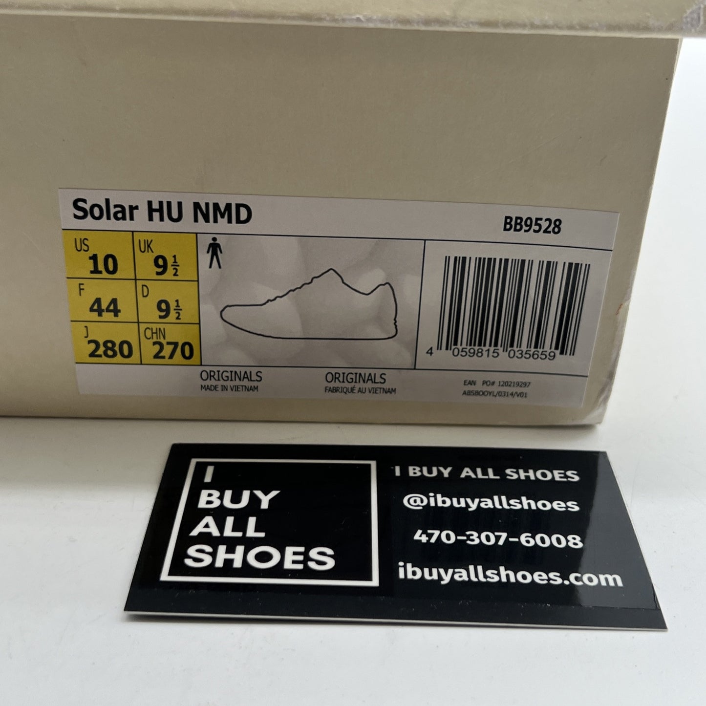 Size 10 - Adidas Pharrell x NMD Human Race Trail Solar Pack (BB9528)
