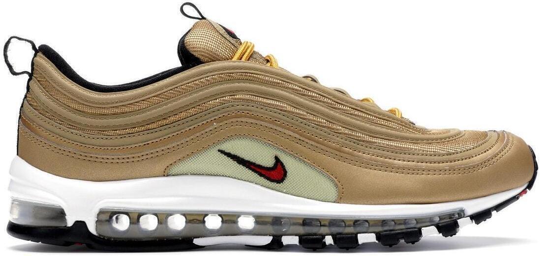 Size 10.5 - Nike Air Max 97 OG QS Metallic Gold Suede Leather (884421-700)