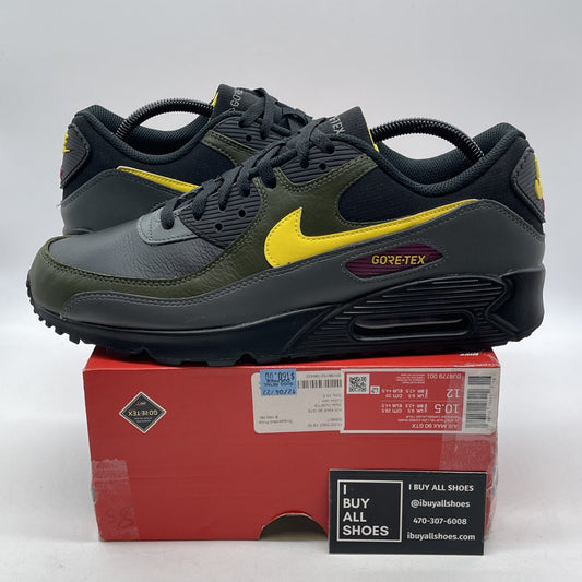 Size 10.5 - Nike Air Max 90 GORE-TEX Tour Yellow Cargo Khaki (DJ9779-001)