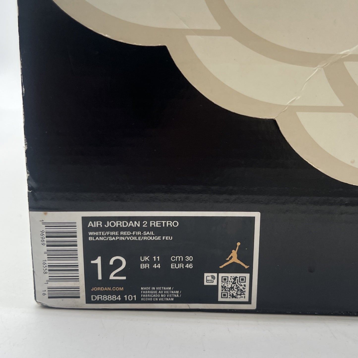 Size 12 - Air Jordan 2 Retro Origins (DR8884-101)