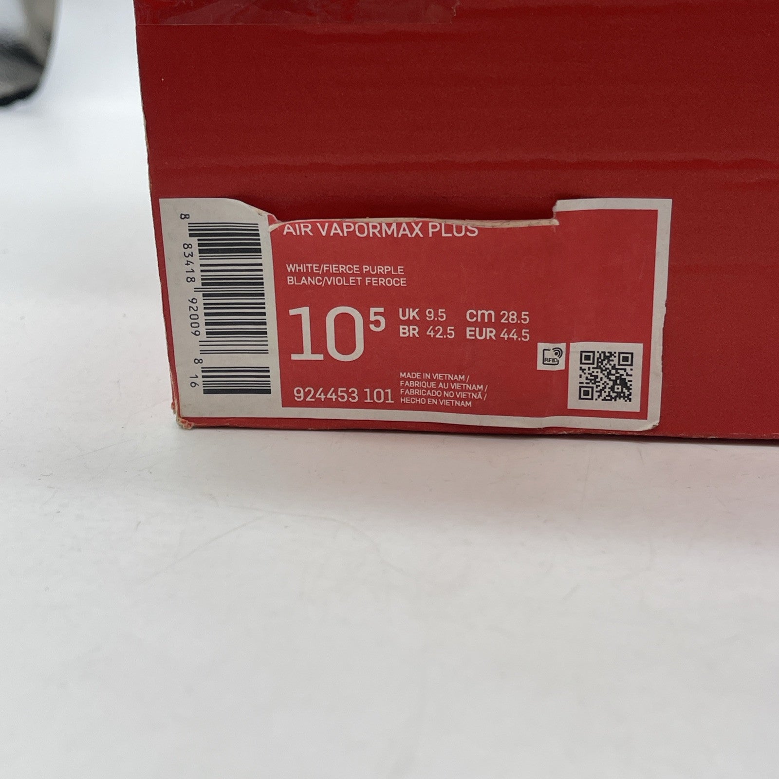 Size 10.5 - Nike Air VaporMax Plus Grape Grey Blue Suede (924453-101)