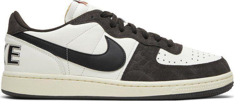 Size 9.5 - Nike Terminator Low Velvet Brown Croc Suede Leather (FN7815-200)