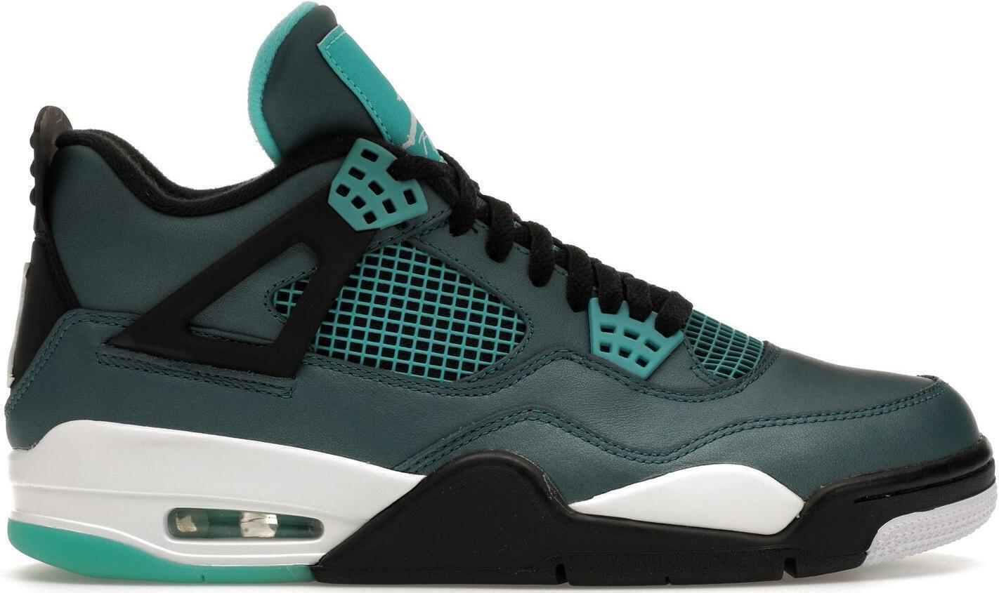 Size 11.5 - Air Jordan 4 Retro Teal Black White Leather (705331-330)