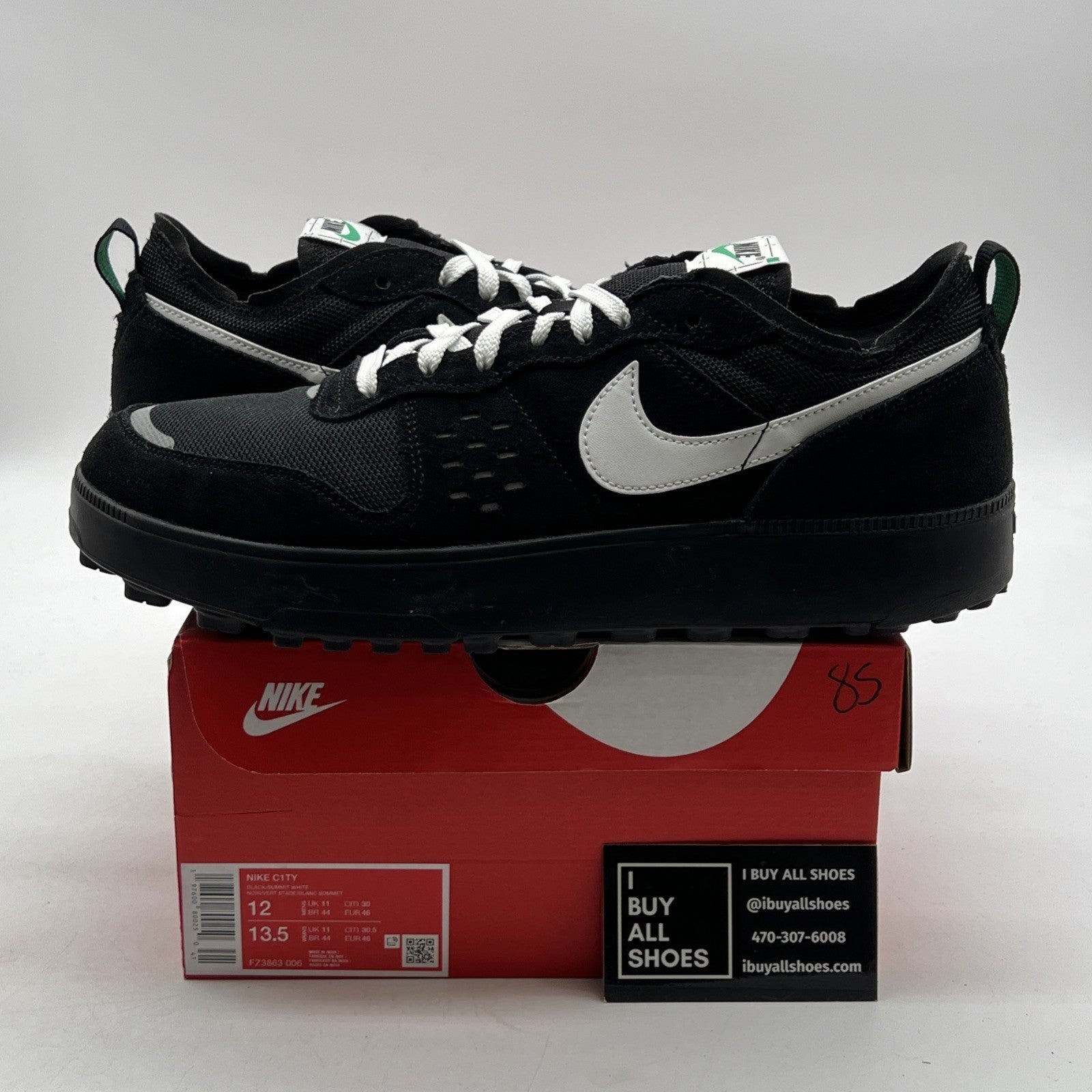 Size 12 - Nike C1TY Black Summit White (FZ3863-006)