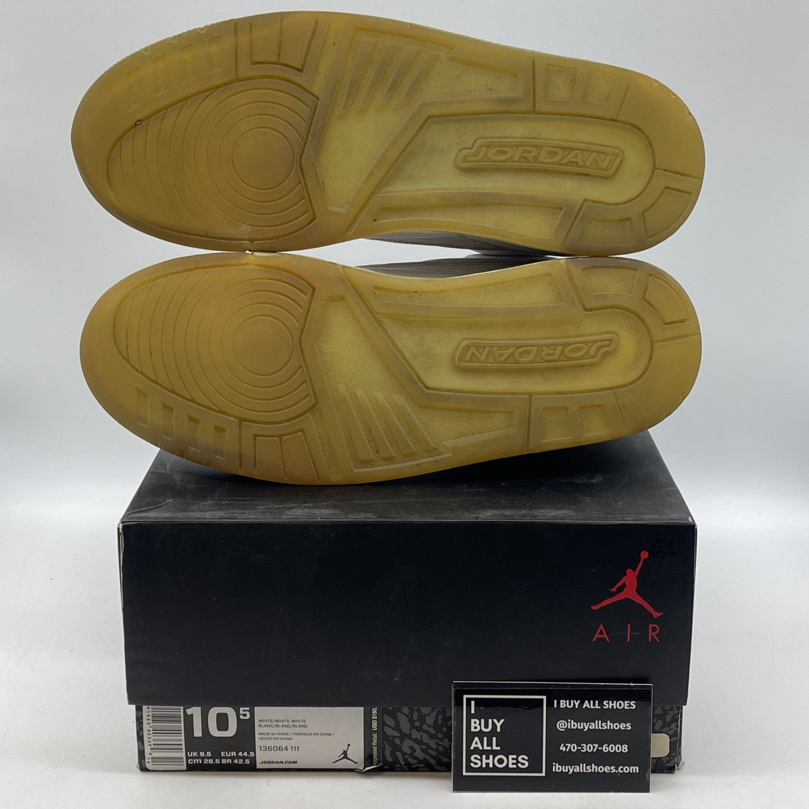 Size 10.5 - Air Jordan 3 Retro Triple White Suede Leather (136064-111)