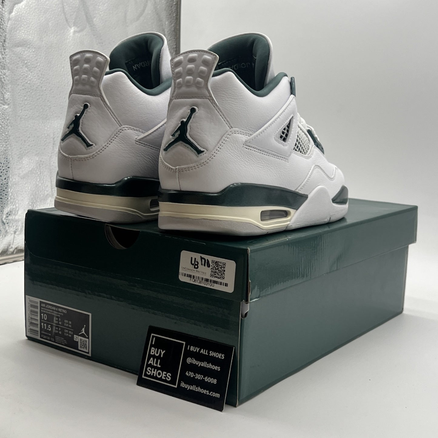 Size 10 - Air Jordan 4 Retro Oxidized Green (FQ8138-103)