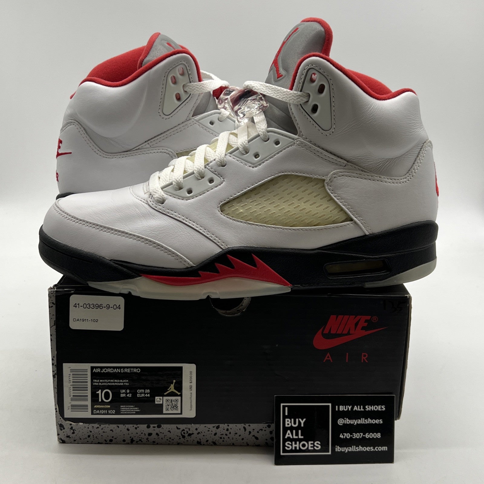 Size 10 - Air Jordan 5 Retro Mid Fire Red (DA1911-102)