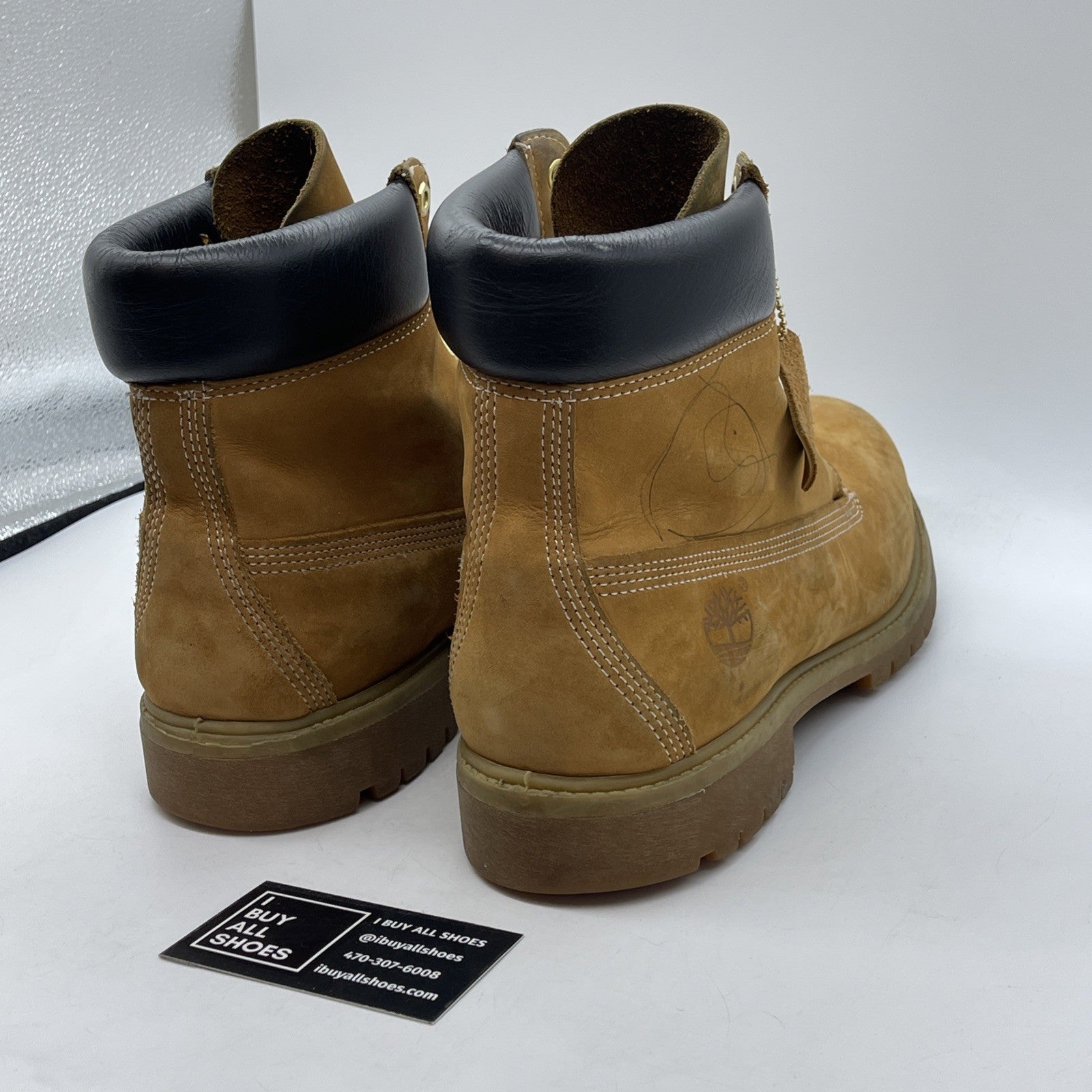 Size 11.5 - Timberland 6 Inch Basic Waterproof Boots Wheat Nubuck