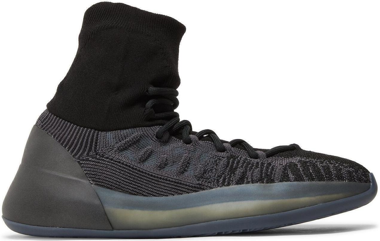 Size 10 - adidas Yeezy Basketball Knit Onyx Black Suede (HQ6762)