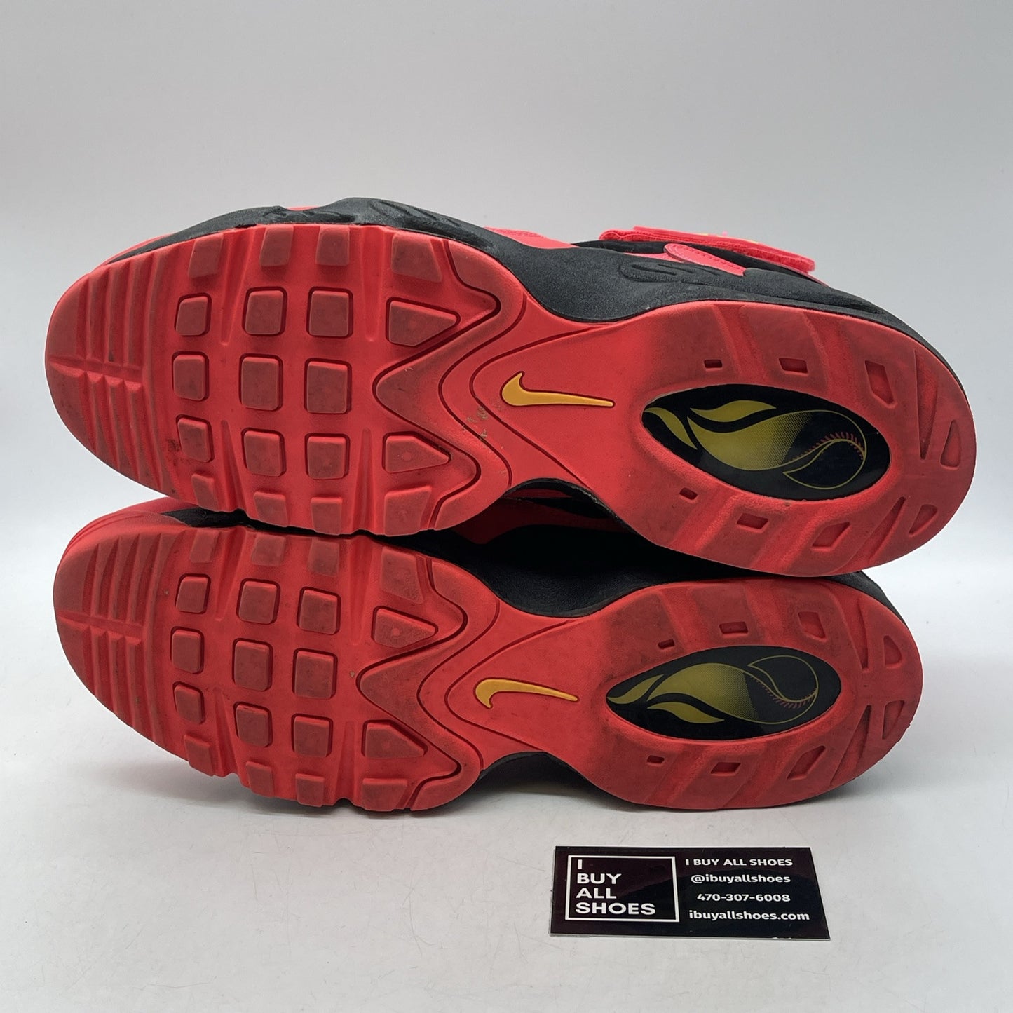 Size 11.5 - Nike Air Griffey Max 1 Red Pink Yellow Suede Leather (354912-010)