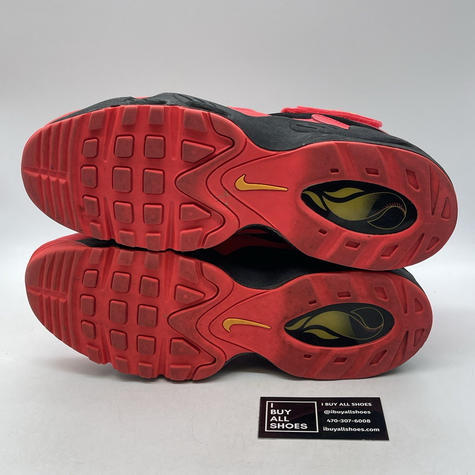 Size 11.5 - Nike Air Griffey Max 1 Red Pink Yellow Suede Leather (354912-010)