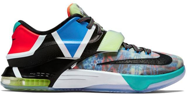 Size 14 - Nike KD 7 What The KD White Black Suede Leather (801778-944)