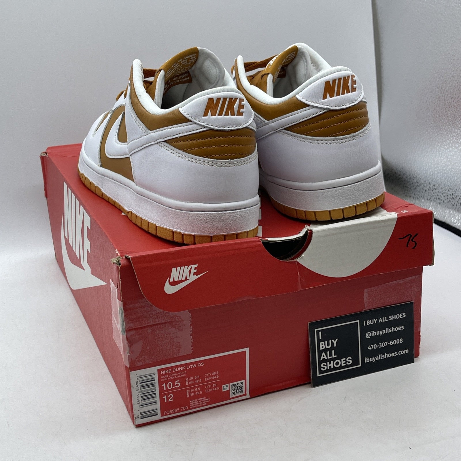 Size 10.5 - Nike Dunk CO.JP 2024 Low Reverse Curry Brown Leather (FQ6965-700)