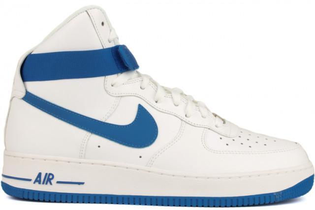 Size 9.5 - Nike Air Force 1 '07 High White Soar Blue (315121-110)