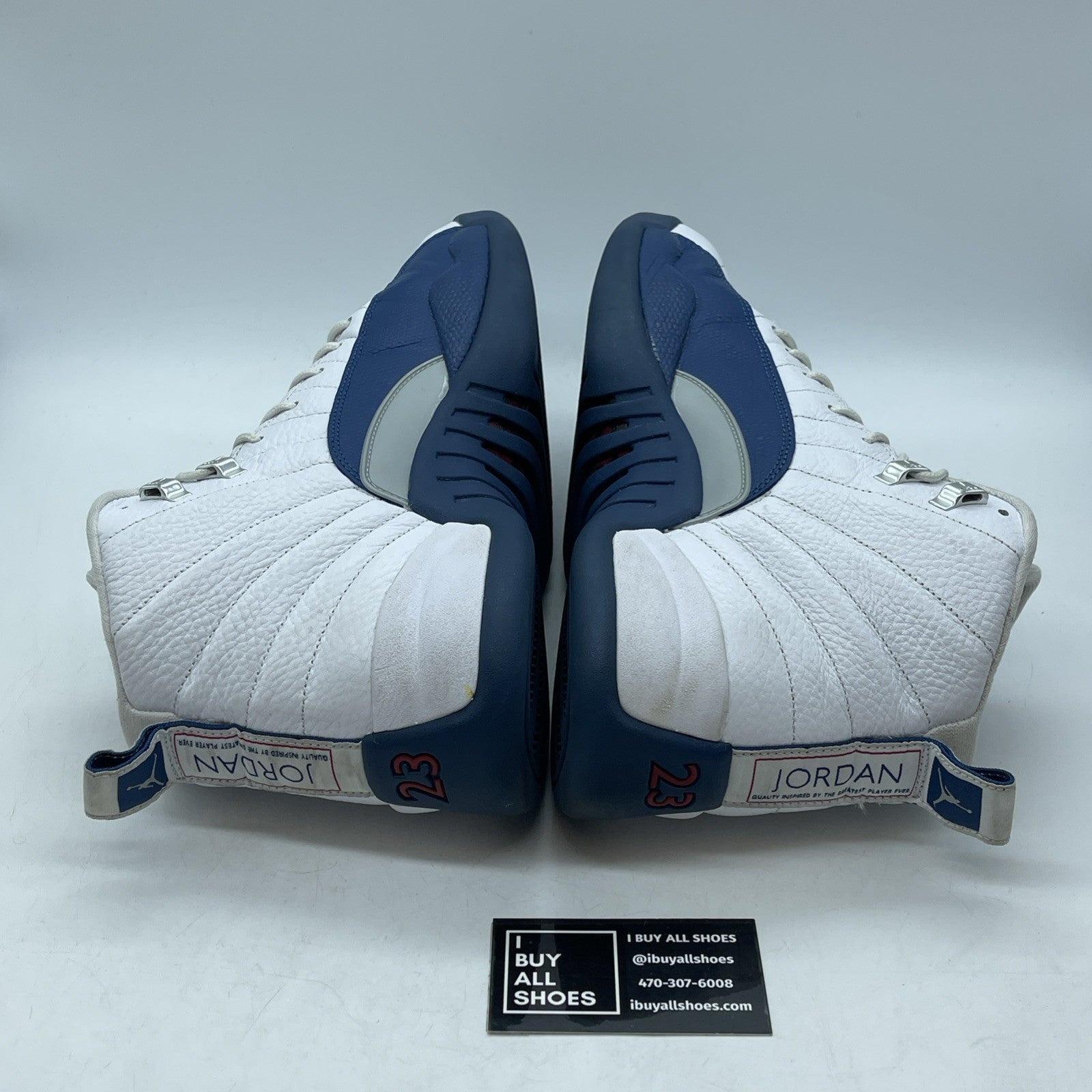 Size 13 - Jordan 12 Retro French Blue 2016 Blue White Leather (130690-113)