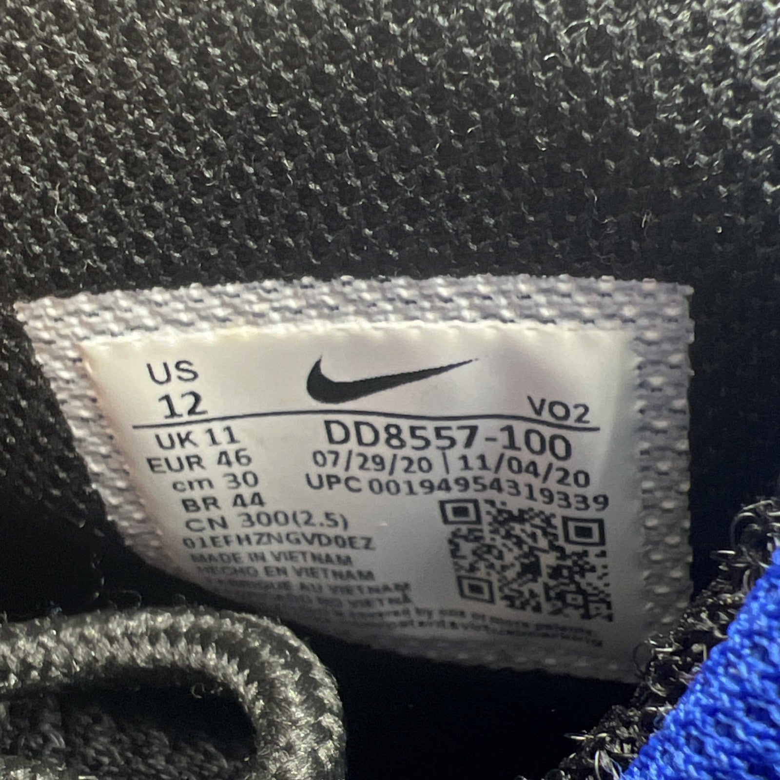Size 12 - Nike Air Max 2 CB 94 Retro 2021 Old Royal (DD8557-100)