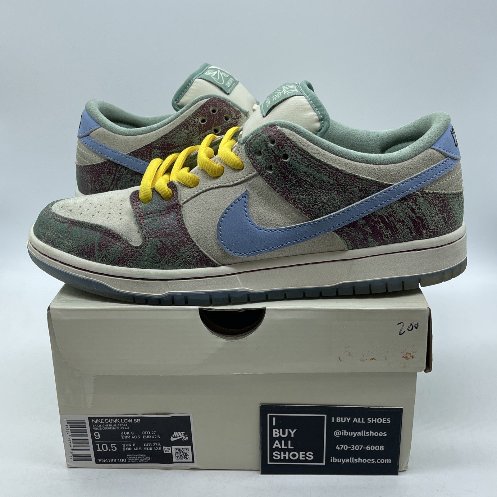 Size 9 - Nike Crenshaw Skate Club x Dunk SB Low Ivory Suede (FN4193-100)