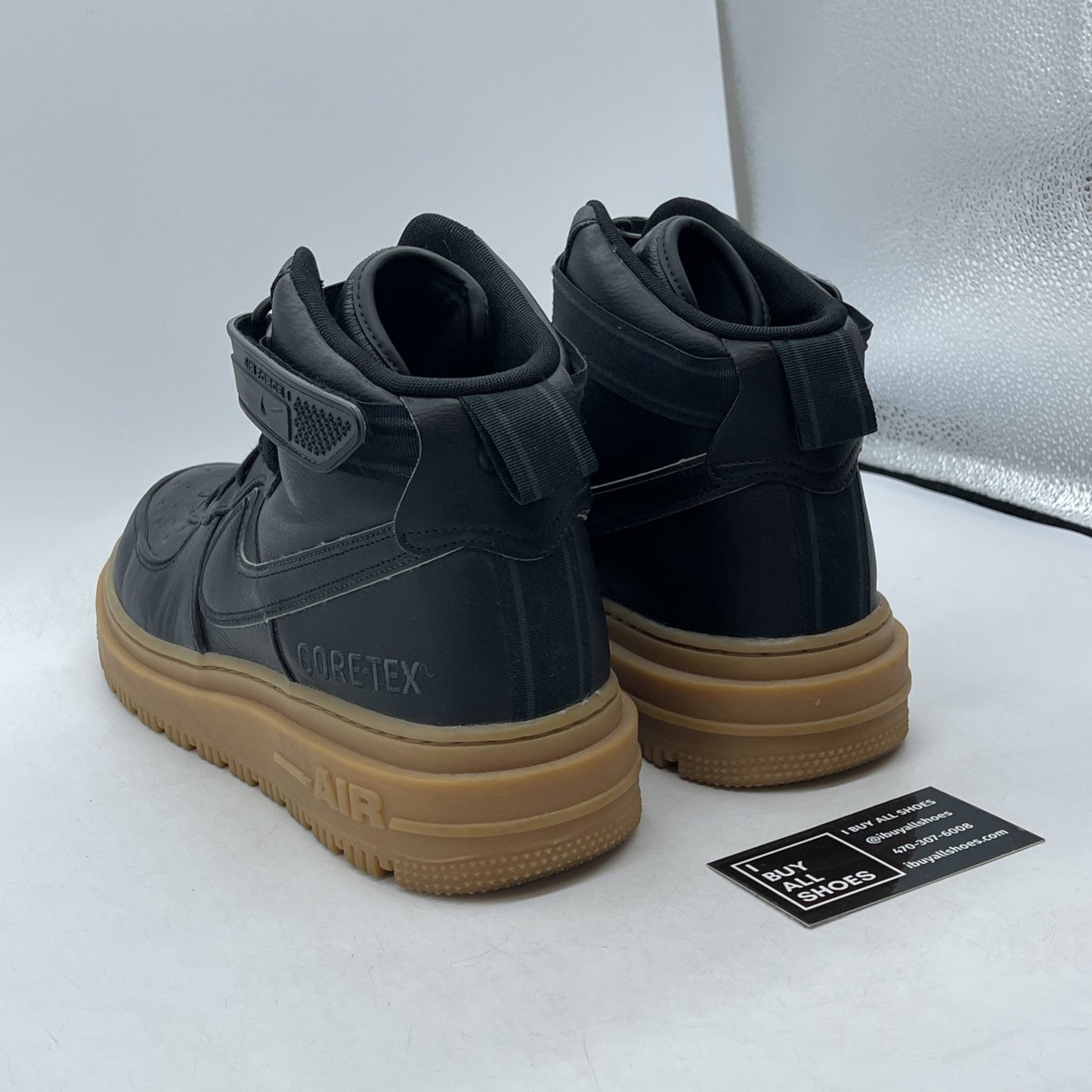 Size 13 - Nike Air Force 1 High Gore-Tex 2020 Black Suede Leather (CT2815-001)