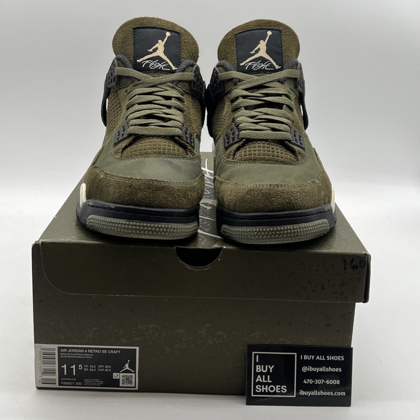 Size 11.5 - Air Jordan 4 SE Retro Low Craft - Olive (FB9927-200)