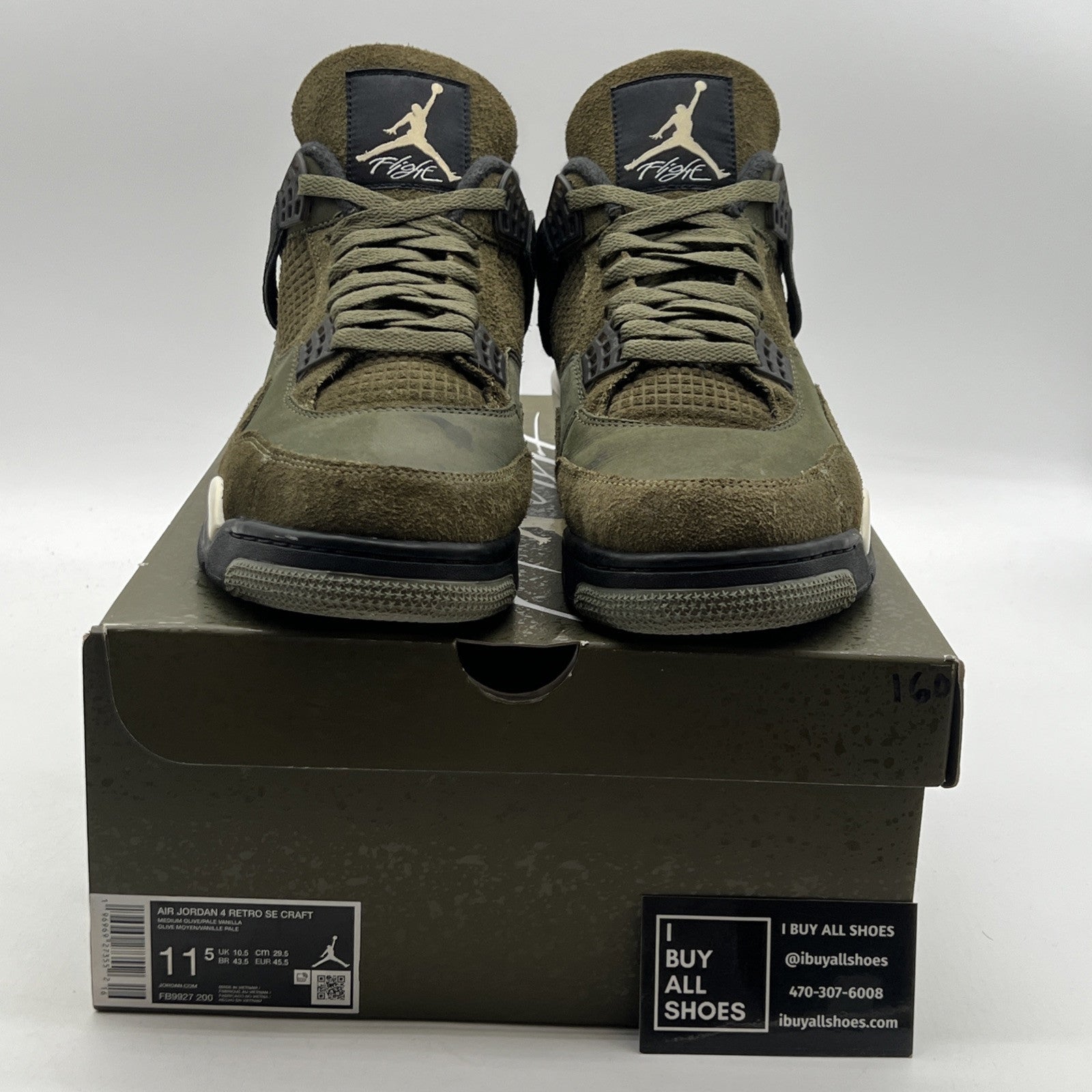 Size 11.5 - Air Jordan 4 SE Retro Low Craft - Olive (FB9927-200)