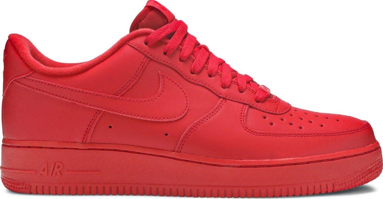 Size 10.5 - Nike Air Force 1 Low Triple Red Leather (CW6999-600)