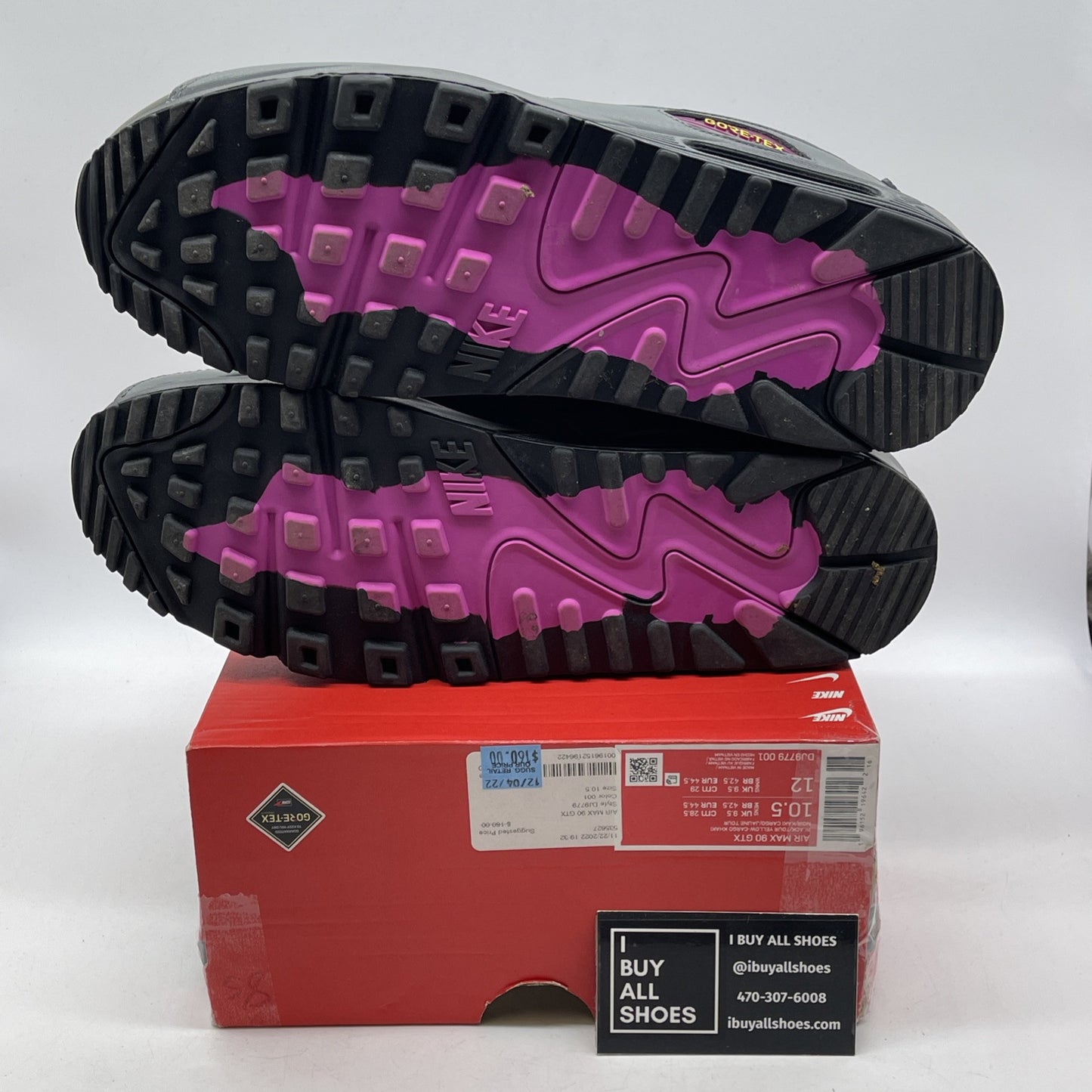 Size 10.5 - Nike Air Max 90 GORE-TEX Tour Yellow Cargo Khaki (DJ9779-001)