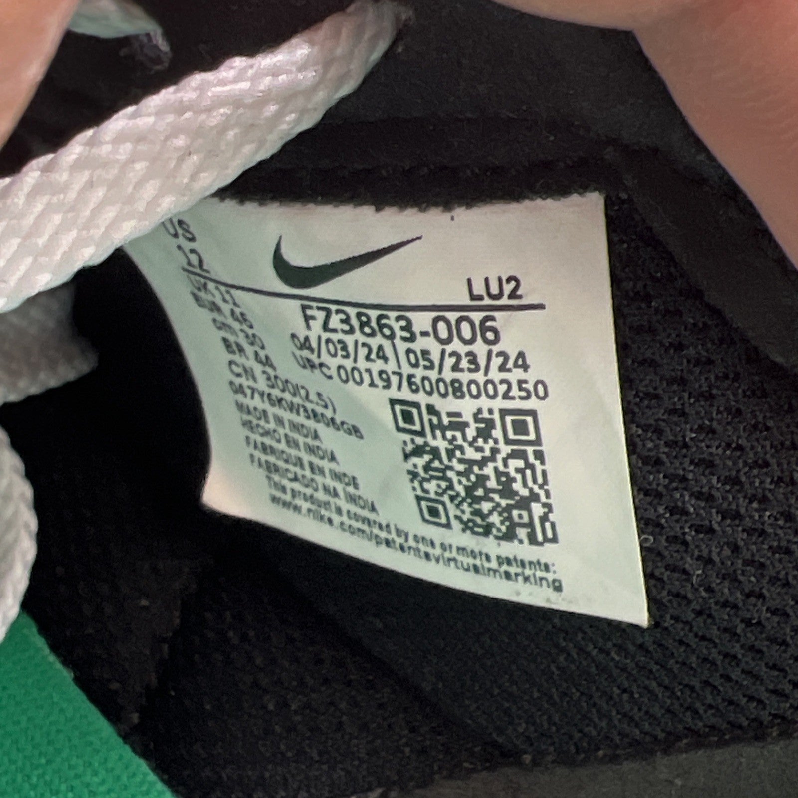 Size 12 - Nike C1TY Black Summit White (FZ3863-006)