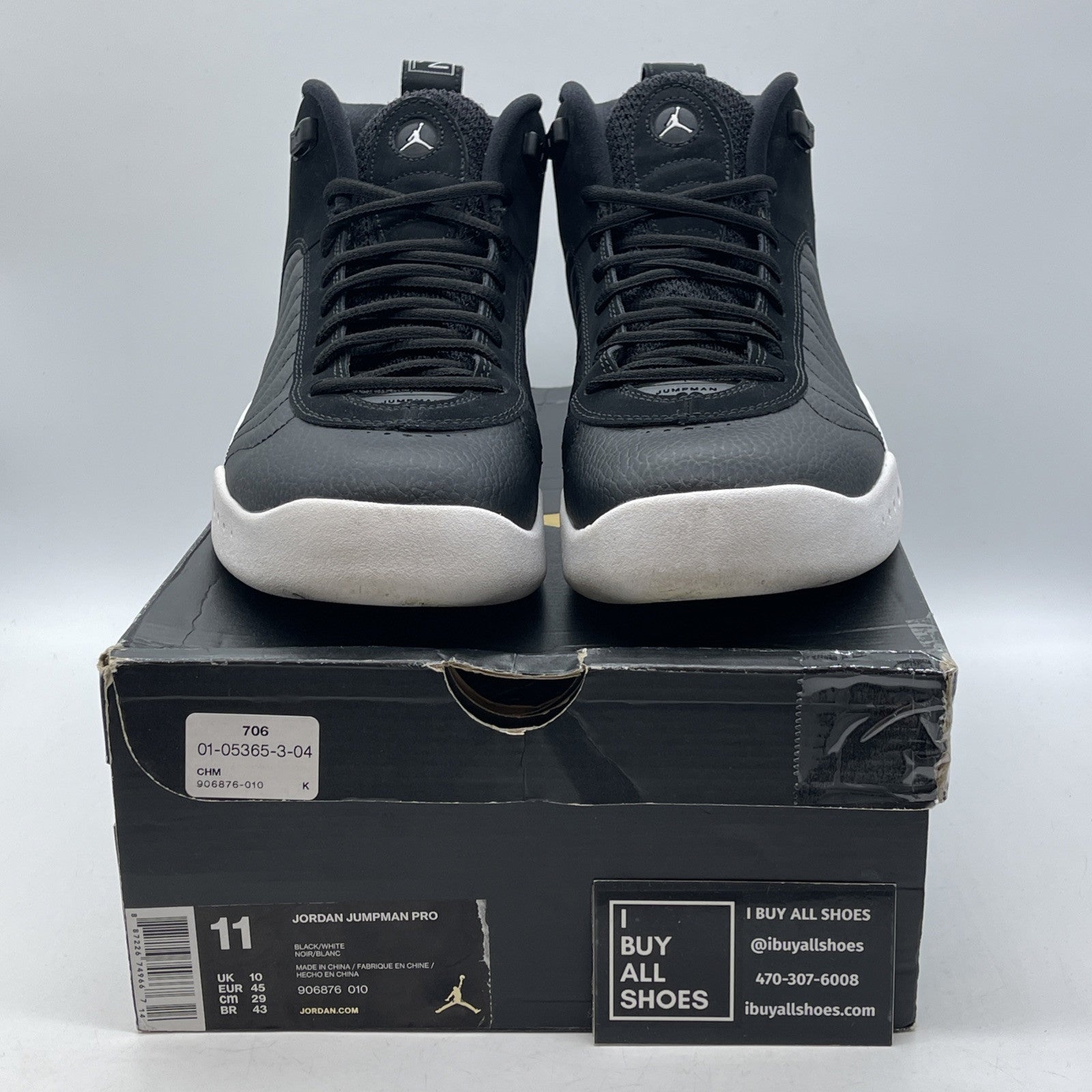 Size 11 - Jordan Jumpman Pro Cyber Monday Black Suede Leather (906876-010)